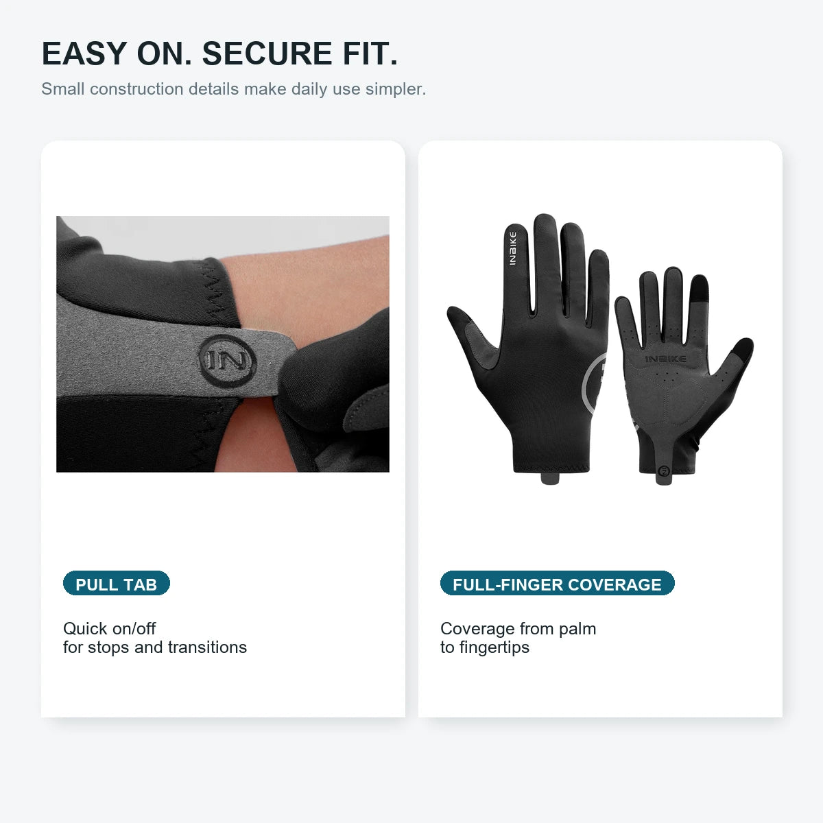 IH23F411 Long-Fingered Cycling Gloves
