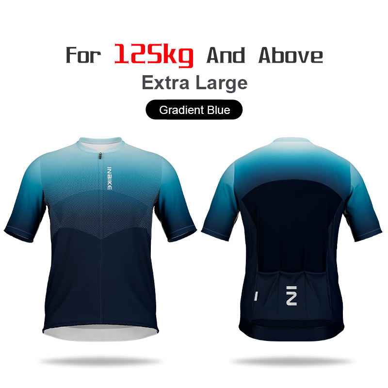 Clear Men Short Sleeve Cycling Jersey Plus