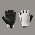 I26C217 Half-Fingered Cycling Gloves in white