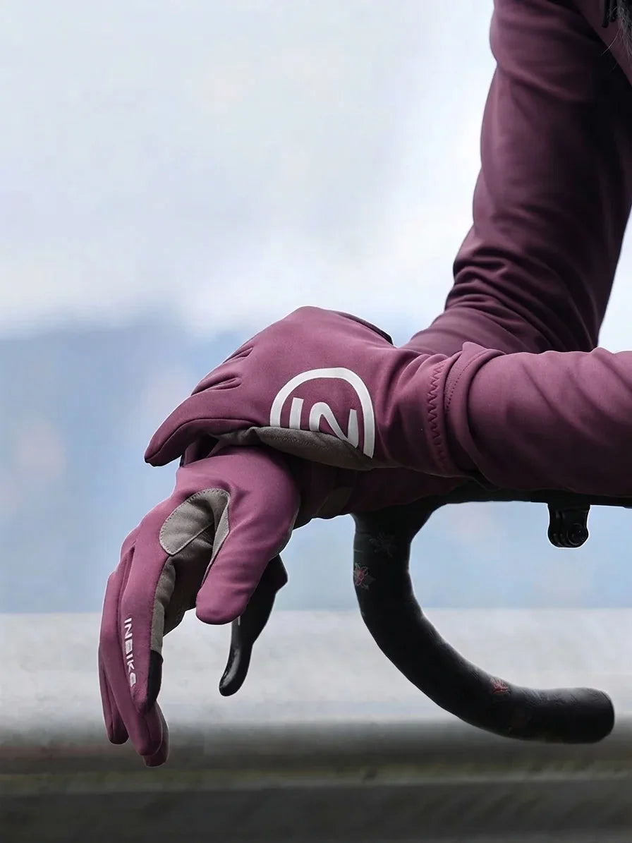 IH23C701 Thermal Fleece Long-Finger Cycling Gloves