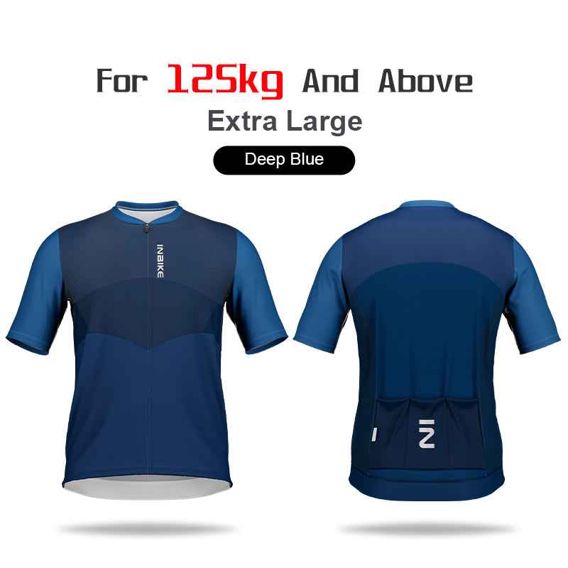 Clear Men Short Sleeve Cycling Jersey Plus