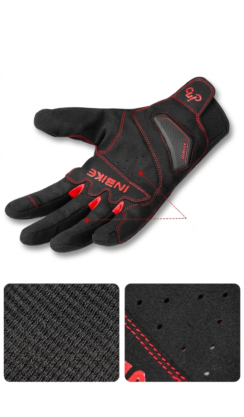 IM902 Full-Finger Cycling & Motorcycle Gloves