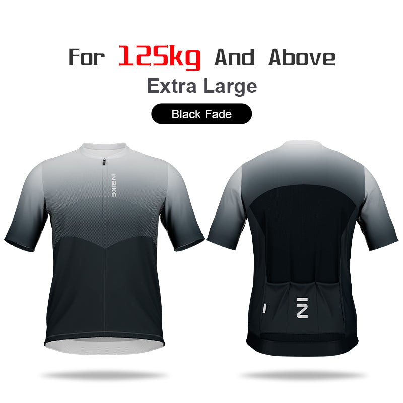 Clear Men Short Sleeve Cycling Jersey Plus