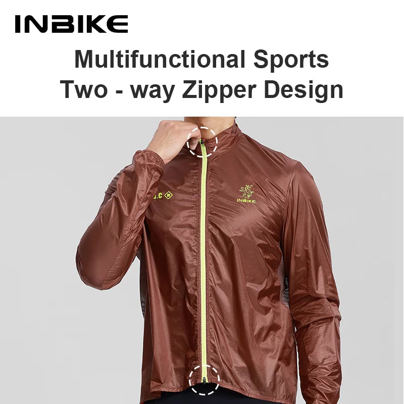 Vintis Men Packable Cycling Windbreaker