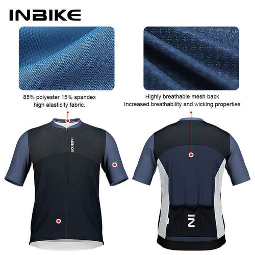 Clear Men Short Sleeve Cycling Jersey Plus