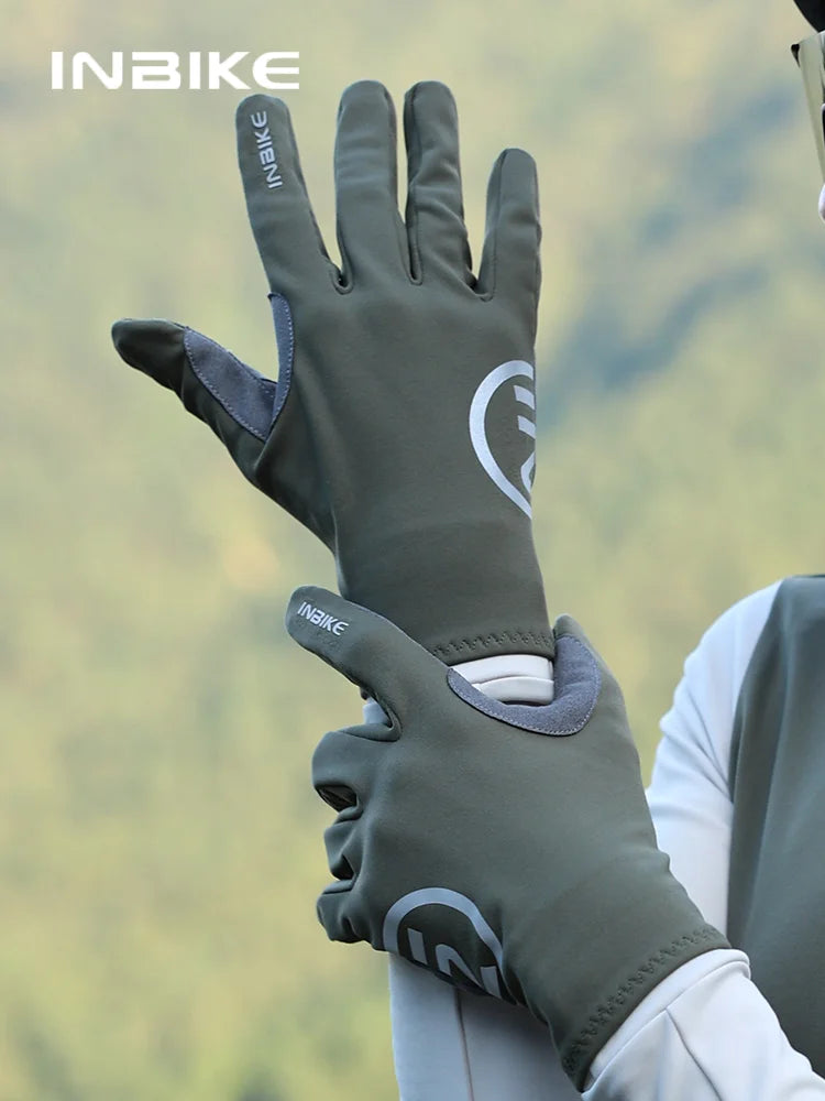 IH23C701 Thermal Fleece Long-Finger Cycling Gloves