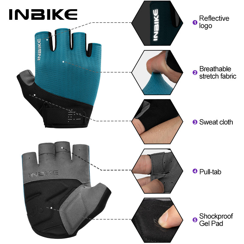 IH23C215 Half-Fingered Cycling Gloves