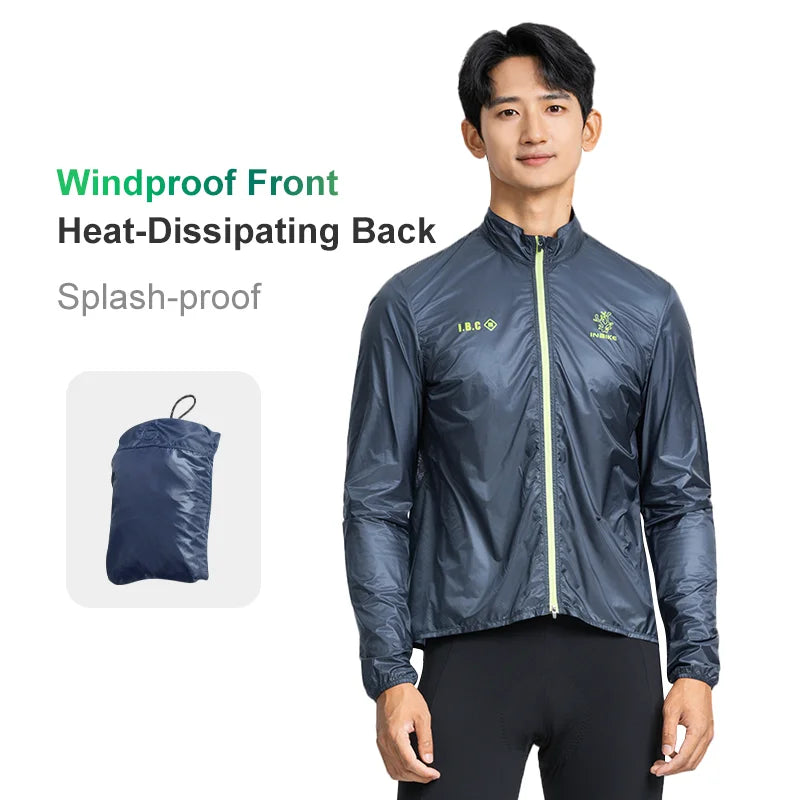 Vintis Men Packable Cycling Windbreaker