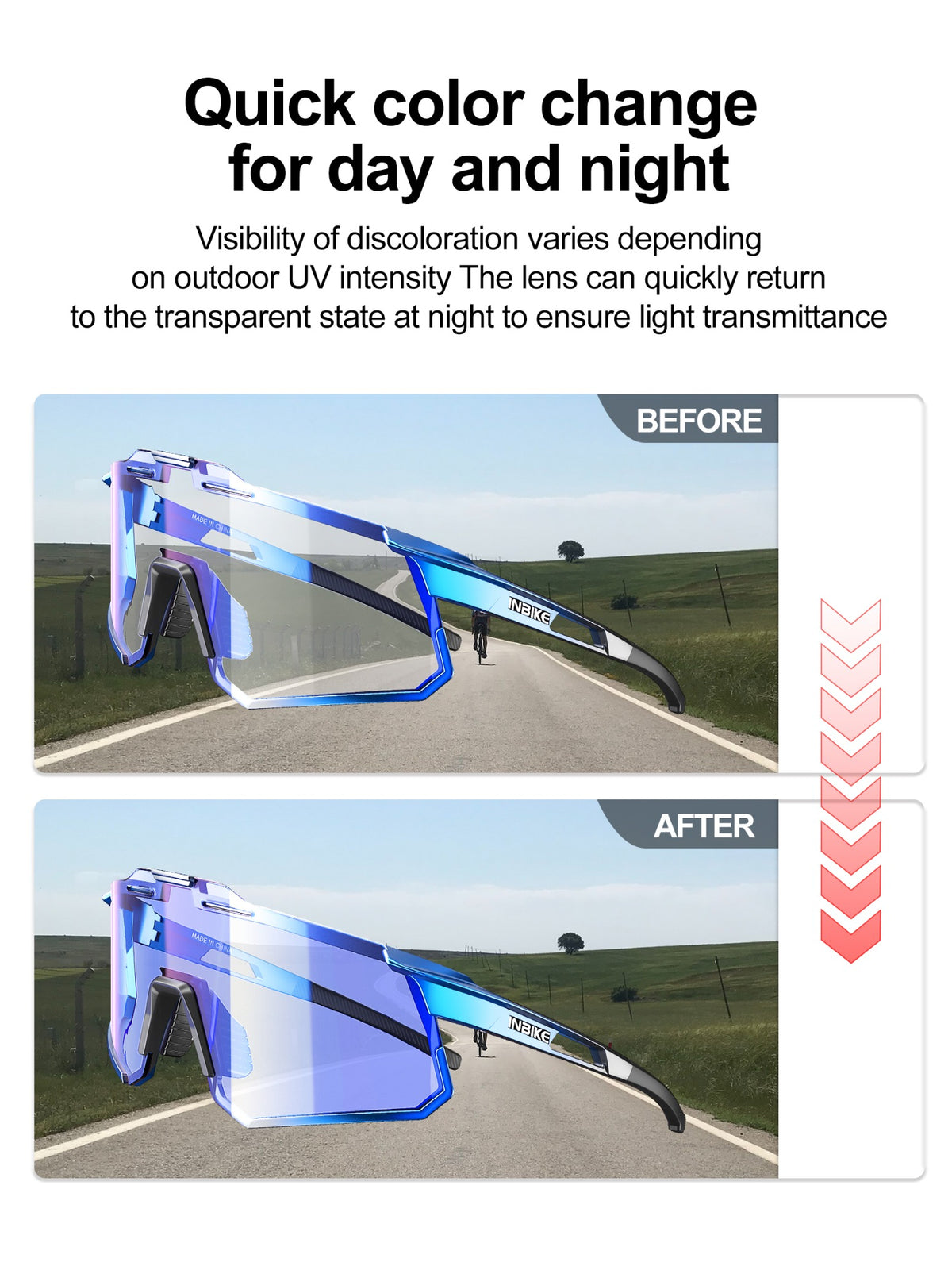 IQ921 Photochromic Cycling Glasses