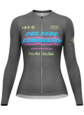 Mist Women Long Sleeve Cycling Jersey in dark grey
