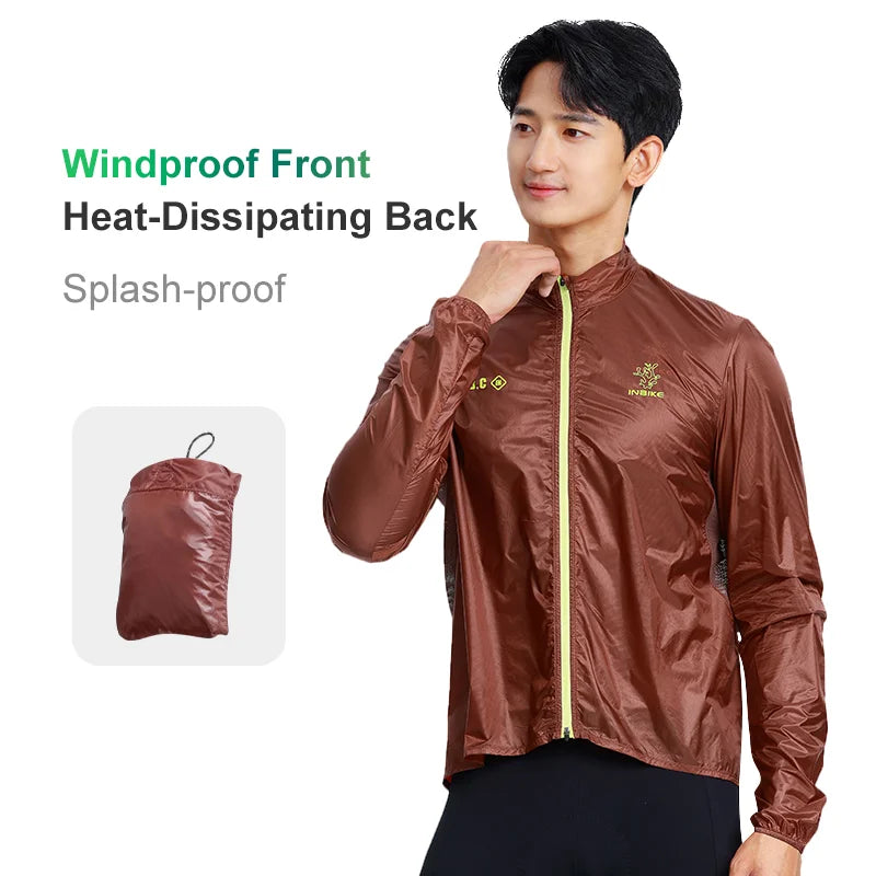 Vintis Men Packable Cycling Windbreaker