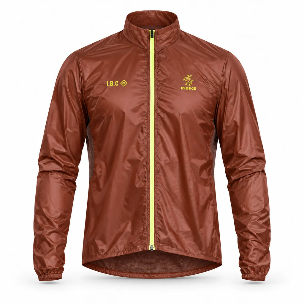 Vintis Men Packable Cycling Windbreaker in red