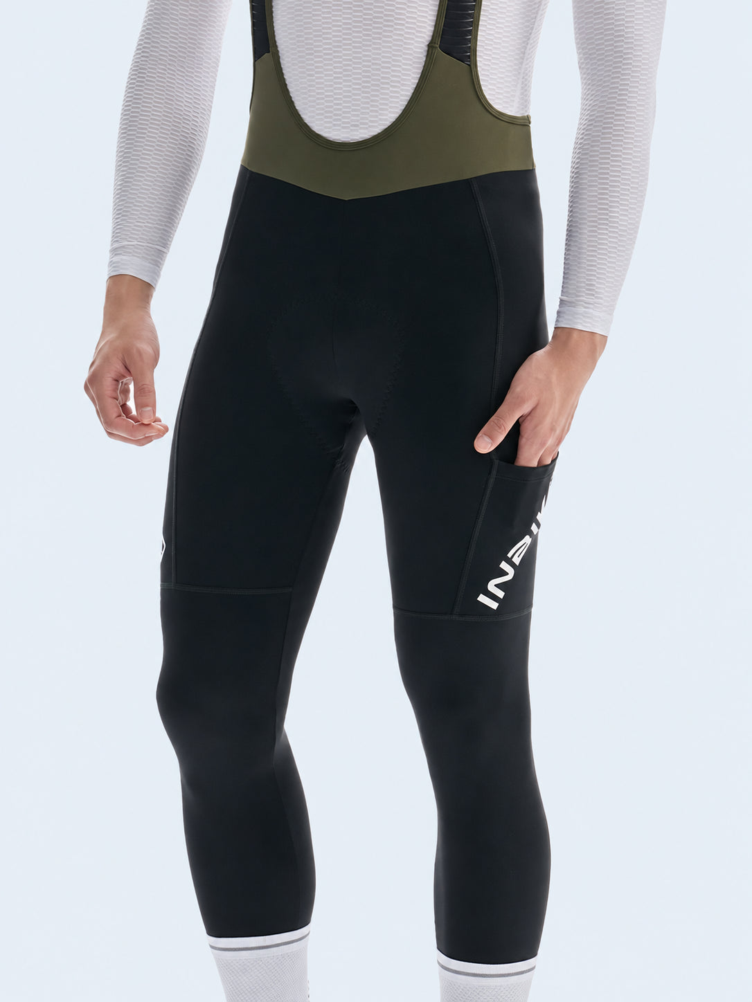 Thermora Men Fleece-Lined Cycling Bib Tights