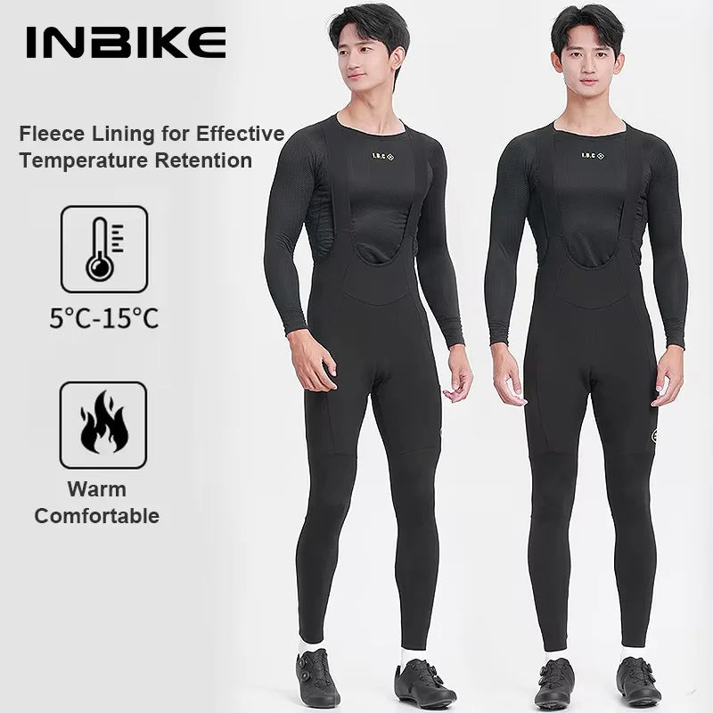 Lavor Men Fleece Cycling Bib Tights