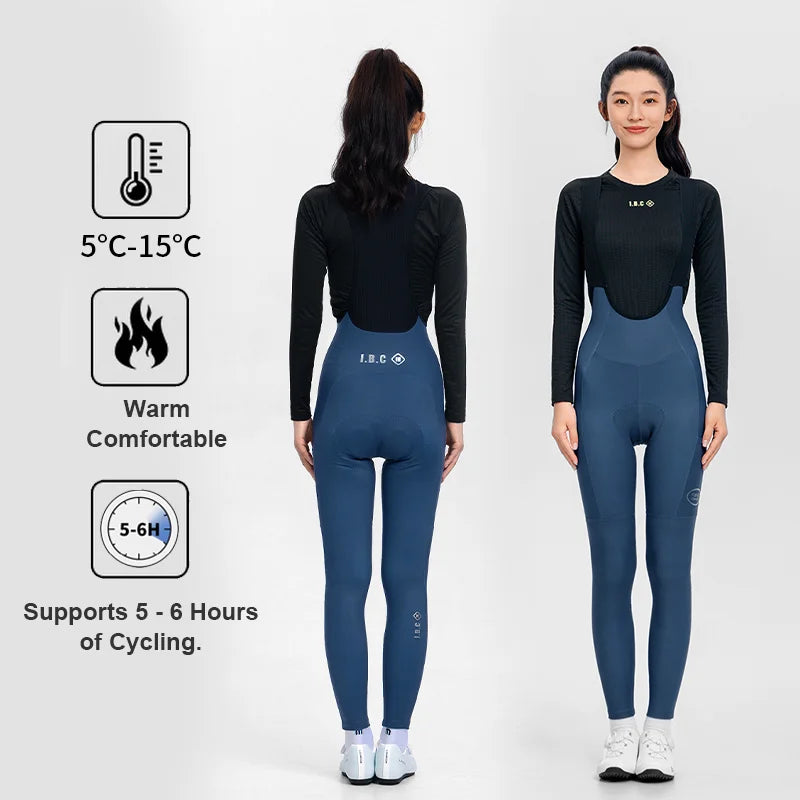 Lavor Women Fleece Cycling Bib Tights