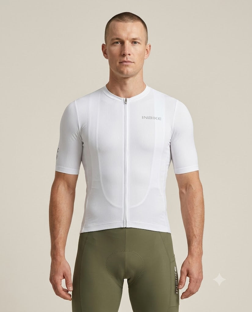 INBIKE Breeze Men Cycling Jersey in white color option