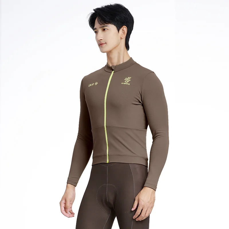 Randor Men Fleece Long Sleeve Cycling Jersey