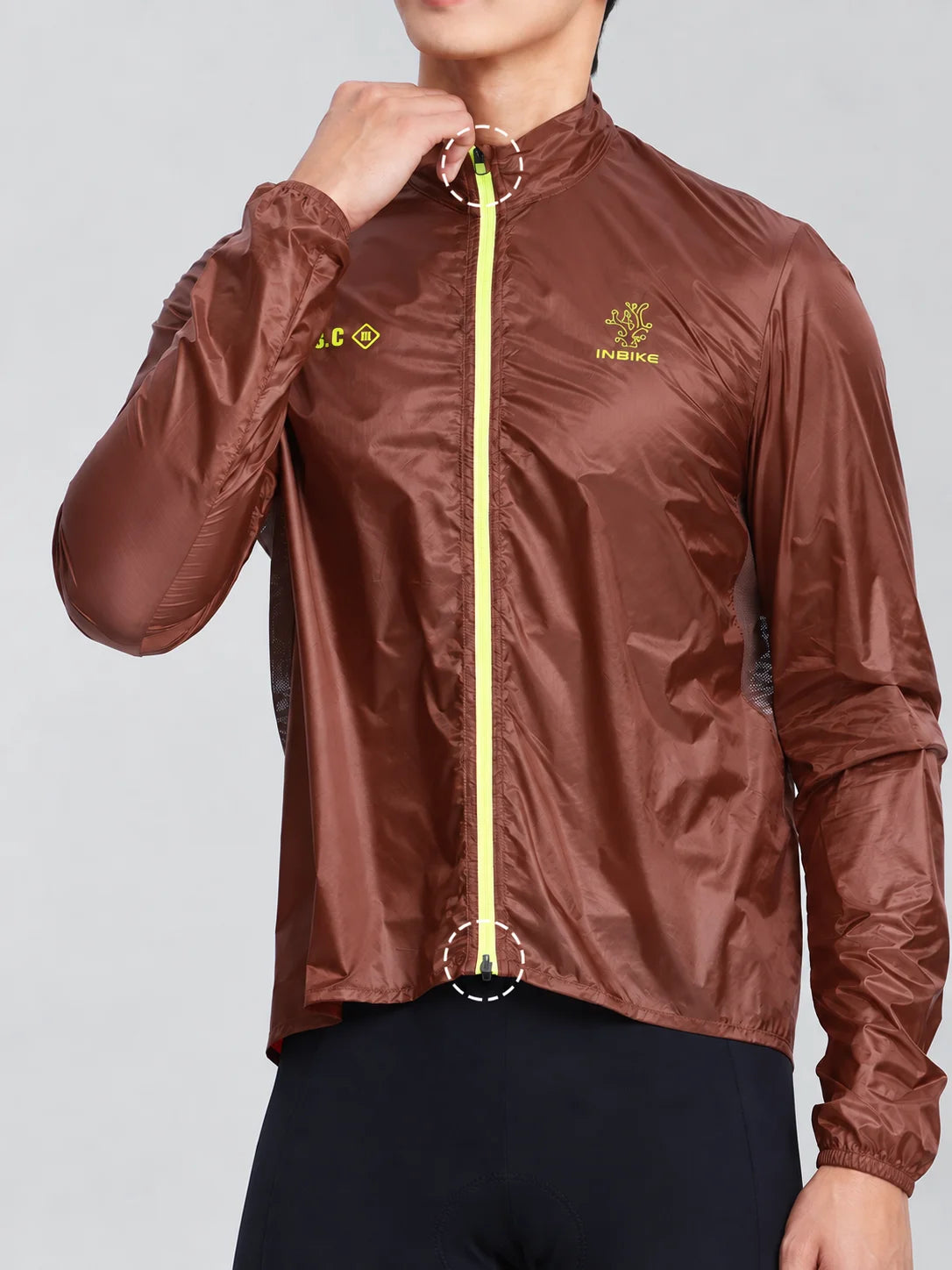 Vintis Men Packable Cycling Windbreaker