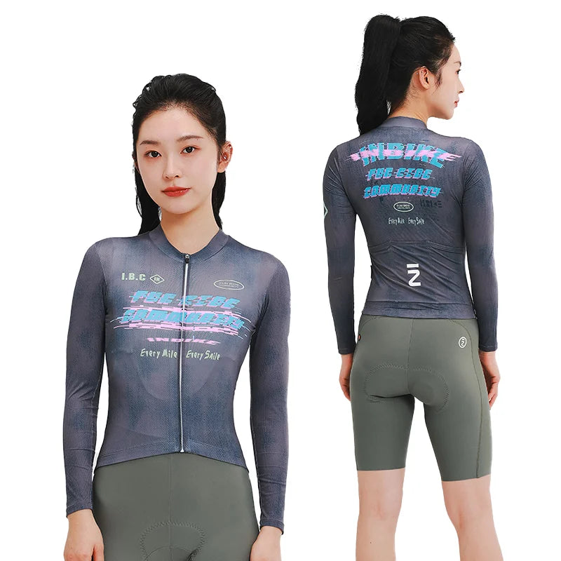 Mist Women Long Sleeve Cycling Jersey