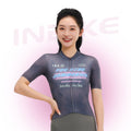 INBIKE Mist Women Short Sleeve Cycling Jersey in gray color option