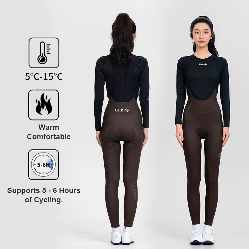 Lavor Women Fleece Cycling Bib Tights