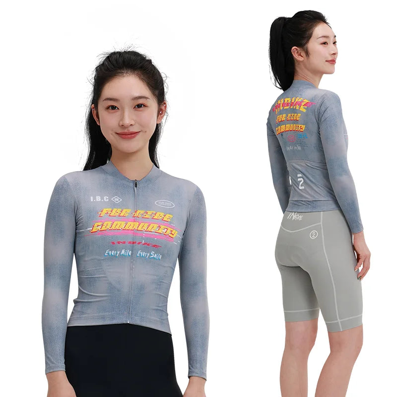 Mist Women Long Sleeve Cycling Jersey