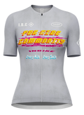 Mist Women Short Sleeve Cycling Jersey in light grey