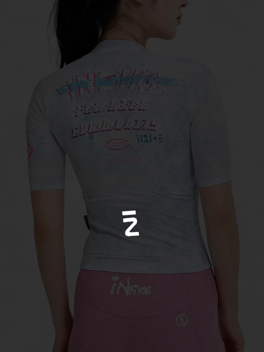 Mist Women Short Sleeve Cycling Jersey reflective details