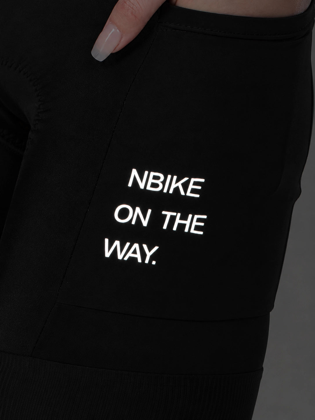 Women Cycling Bib Shorts pad details reflective details