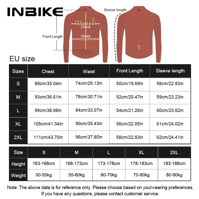 Randor Men Fleece Long Sleeve Cycling Jersey