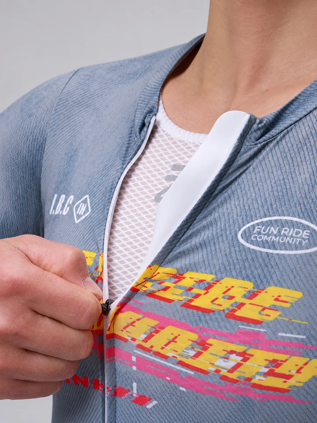 Rush Men Short Sleeve Cycling Jersey zipper