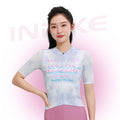 INBIKE Mist Women Short Sleeve Cycling Jersey in white color option