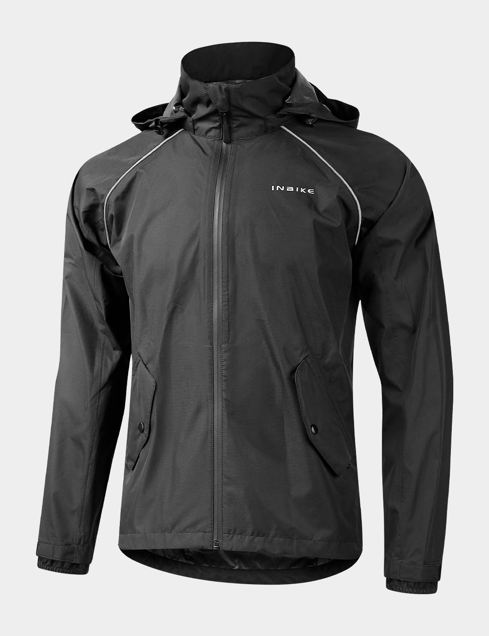 INBIKE Rain Jacket Men Waterproof Raincoat Outdoor Commute