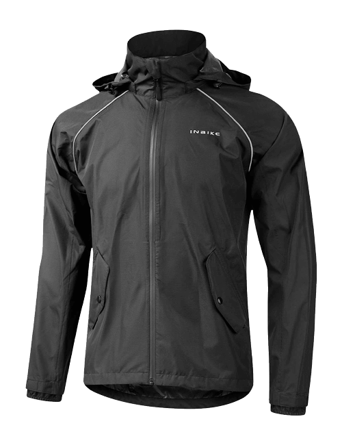 INBIKE Rain Jacket Men Waterproof Raincoat Outdoor Commute