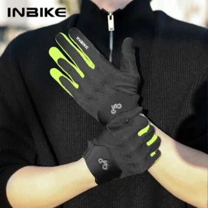 Full Finger Cycling Gloves padded palm Touchscreen