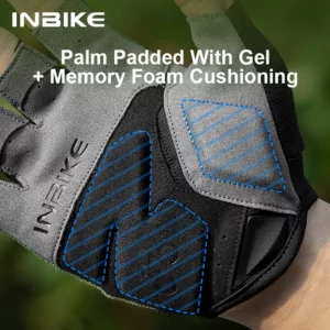 Half Finger Cycling Gloves shockproof Palm Breathable