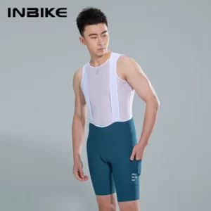 Tengsu Men Cycling Bib Shorts Summer Breathable with Side Pocket