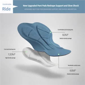 women padded cycling bib shorts